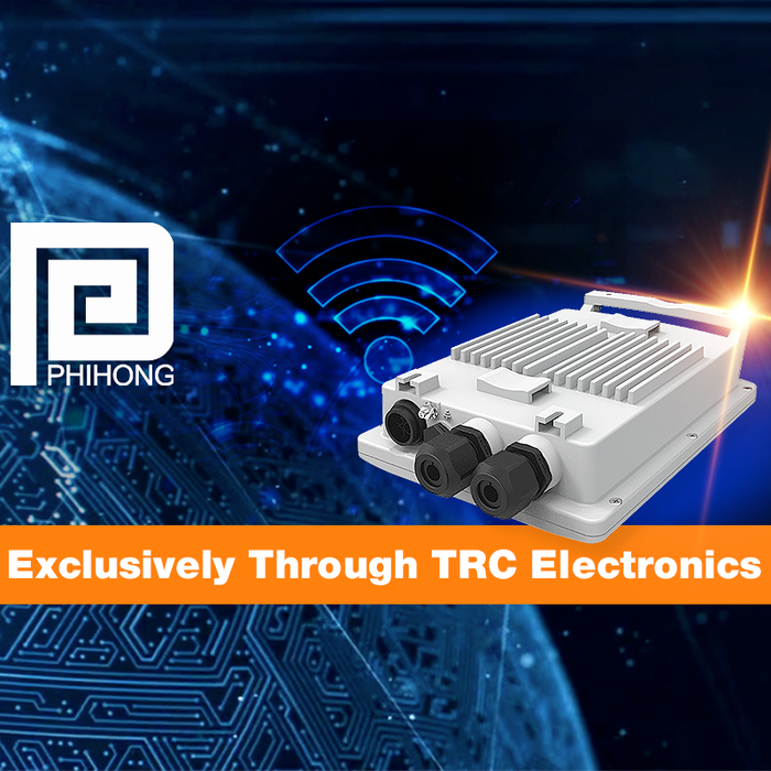 Phihong Offers IEEE802.3at and IEEE802.3bt Compliant Outdoor PoE Injectors Exclusively Through TRC Electronics