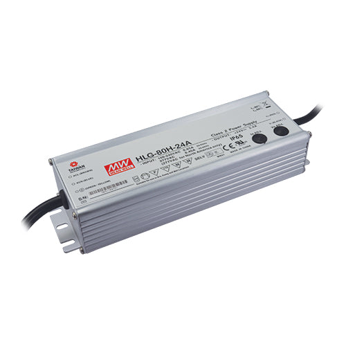 MEAN WELL HLG-80H-48A LED Driver - 80W 48V 1.7A Switching Power Supply